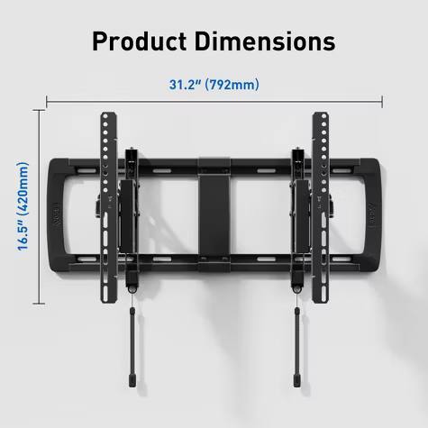 ErgoAV Extend and Tilt TV Mount 42"-98" TVs :Wall mount for 200 x 100 VESA600 X400 - Image 7