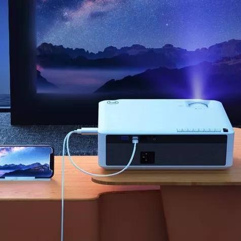 VANKYO Performance V630W Native 1080P Full HD Projector with Bonus Screen – White: Indoor/Outdoor Use, HDMI Connection - Image 2
