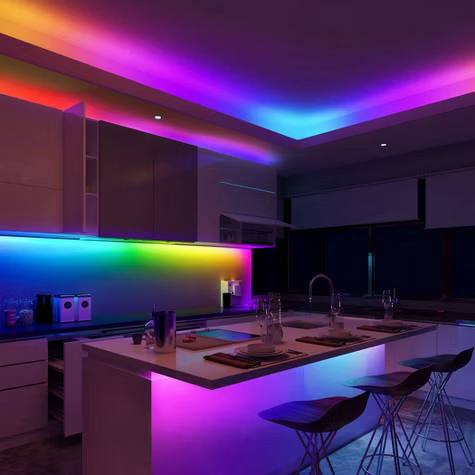 Govee 49.2' Wi-Fi RGBIC LED Strip Light: Home Theater Bias Lighting - Image 7