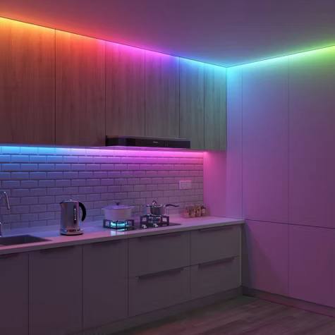 Govee 49.2' Wi-Fi RGBIC LED Strip Light: Home Theater Bias Lighting - Image 9