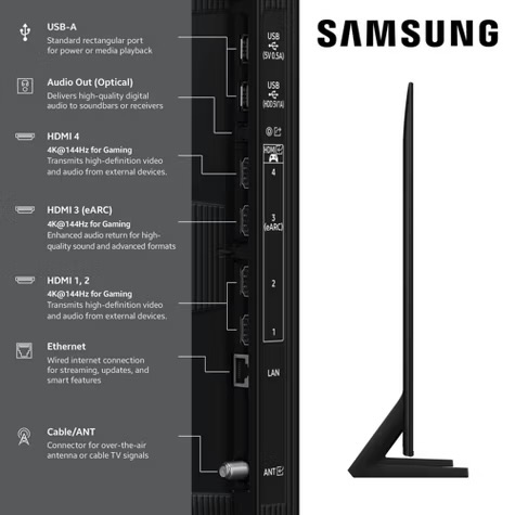 Samsung 65" Class QLED Q8F 4K Samsung Vision Al Smart TV (QN65Q8F): Alexa, HDR10+ - Image 7