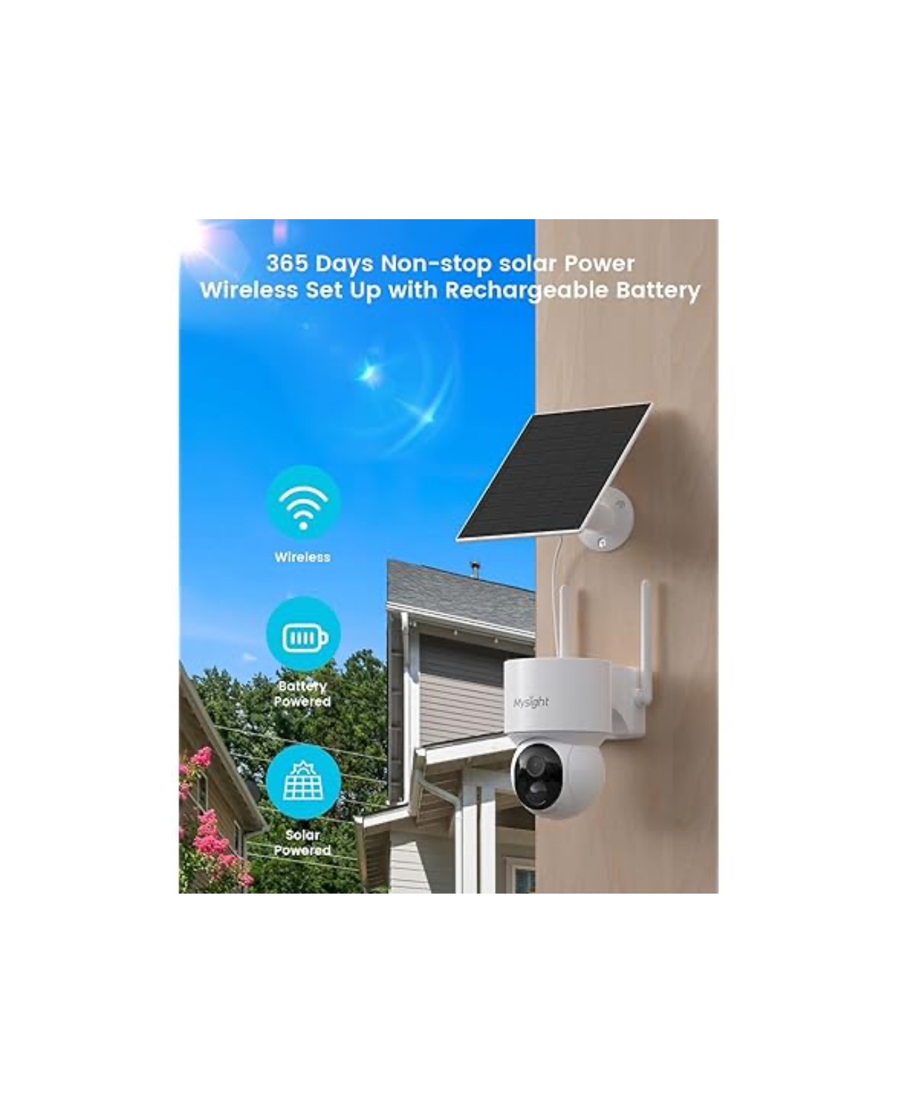 Mysight Wireless Solar Security Cameras - Image 7