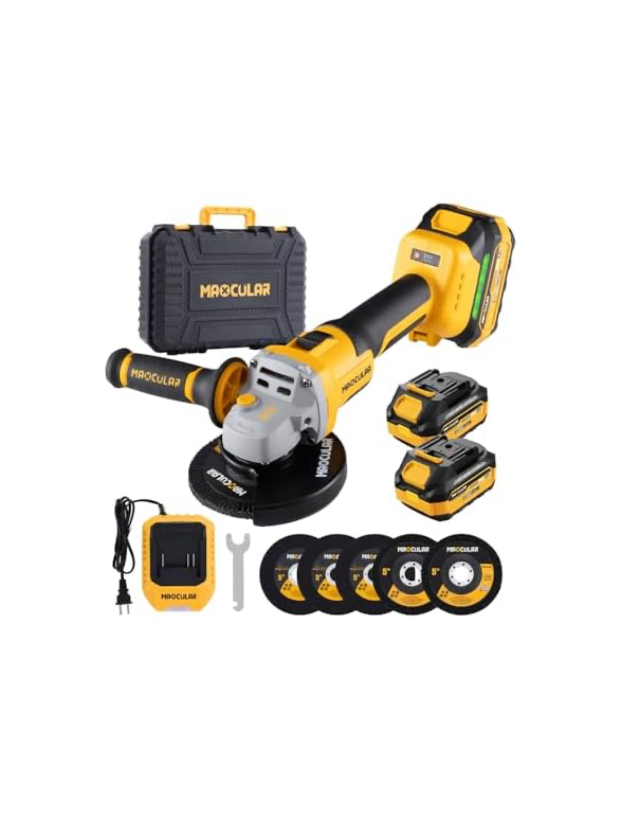 Maxcular W2199 Cordless Angle Grinder