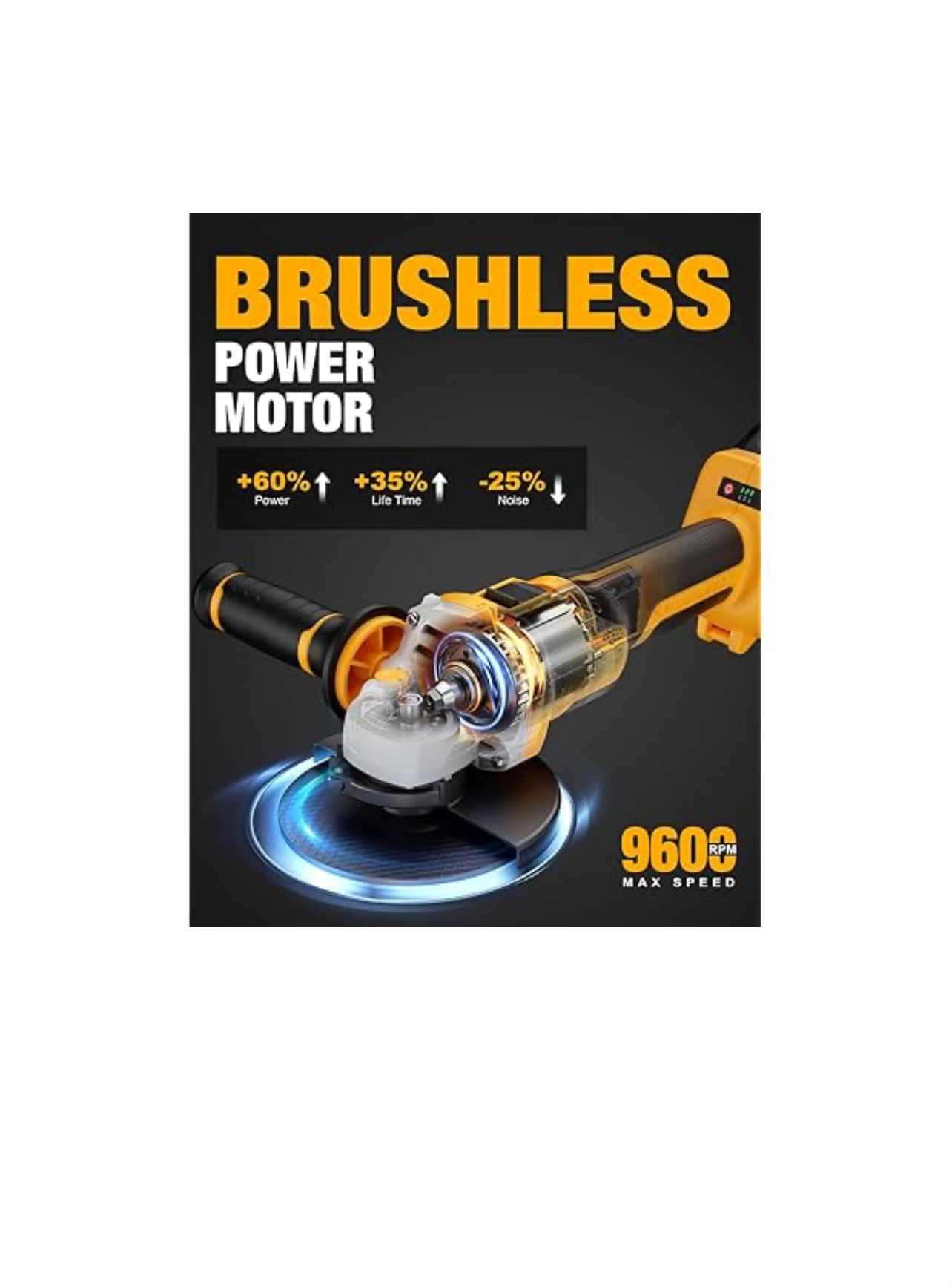 Maxcular W2199 Cordless Angle Grinder - Image 2