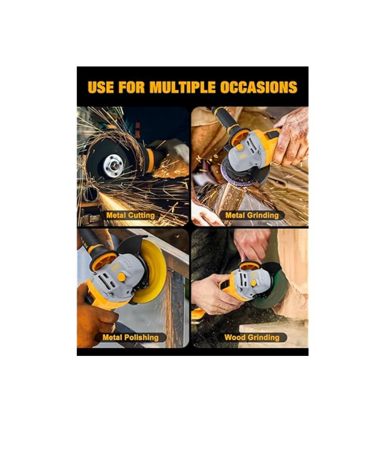 Maxcular W2199 Cordless Angle Grinder - Image 5