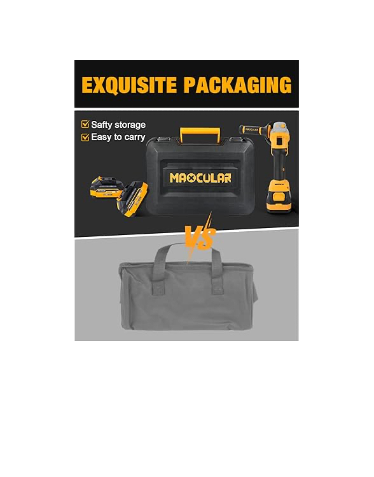 Maxcular W2199 Cordless Angle Grinder - Image 6